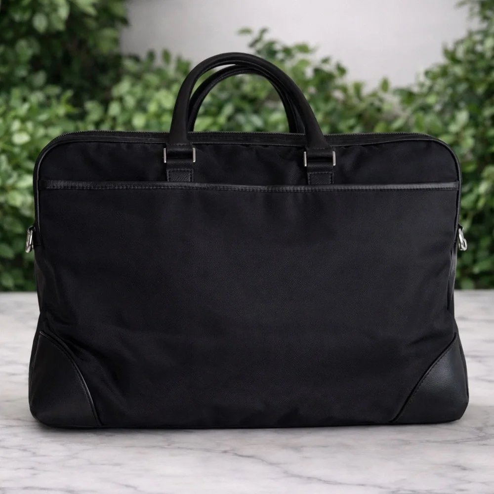 Burberry Black Label Nylon Briefcase